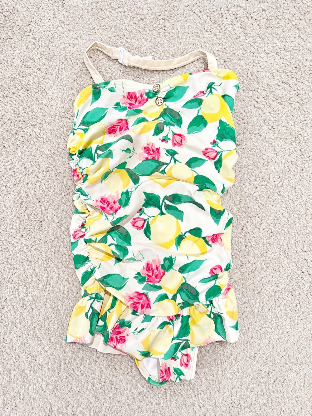 Janie & Jack Lemons Toddler Swimsuit Size 5 - Picture 2 of 3